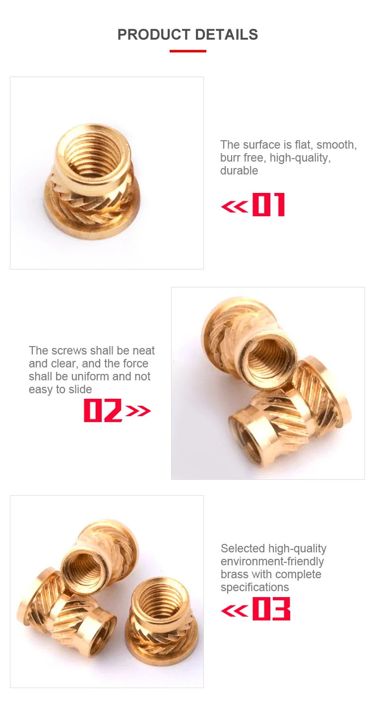 cobre de flange recartilhado, Injeção de moldagem