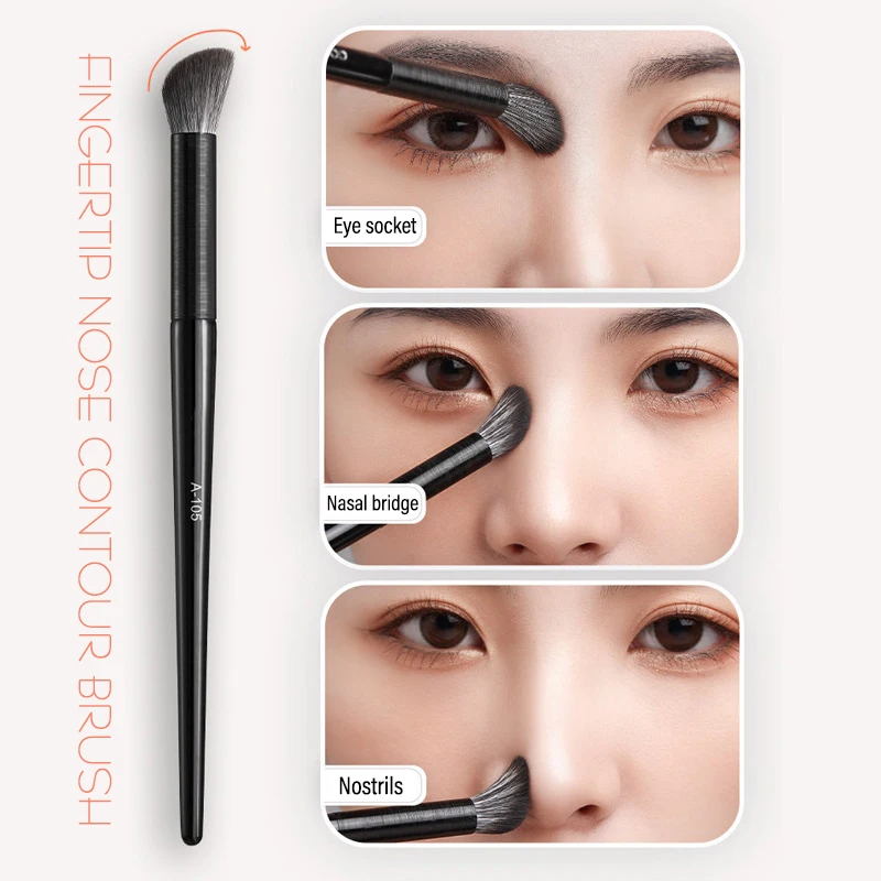 1/4pcs 3D 코 섀도우 브러쉬 페이셜 컨투어 메이크업 브러쉬 소프트 헤드 블러쉬 하이라이터 화장품 브러쉬 여성 페이셜 메이크업 도구