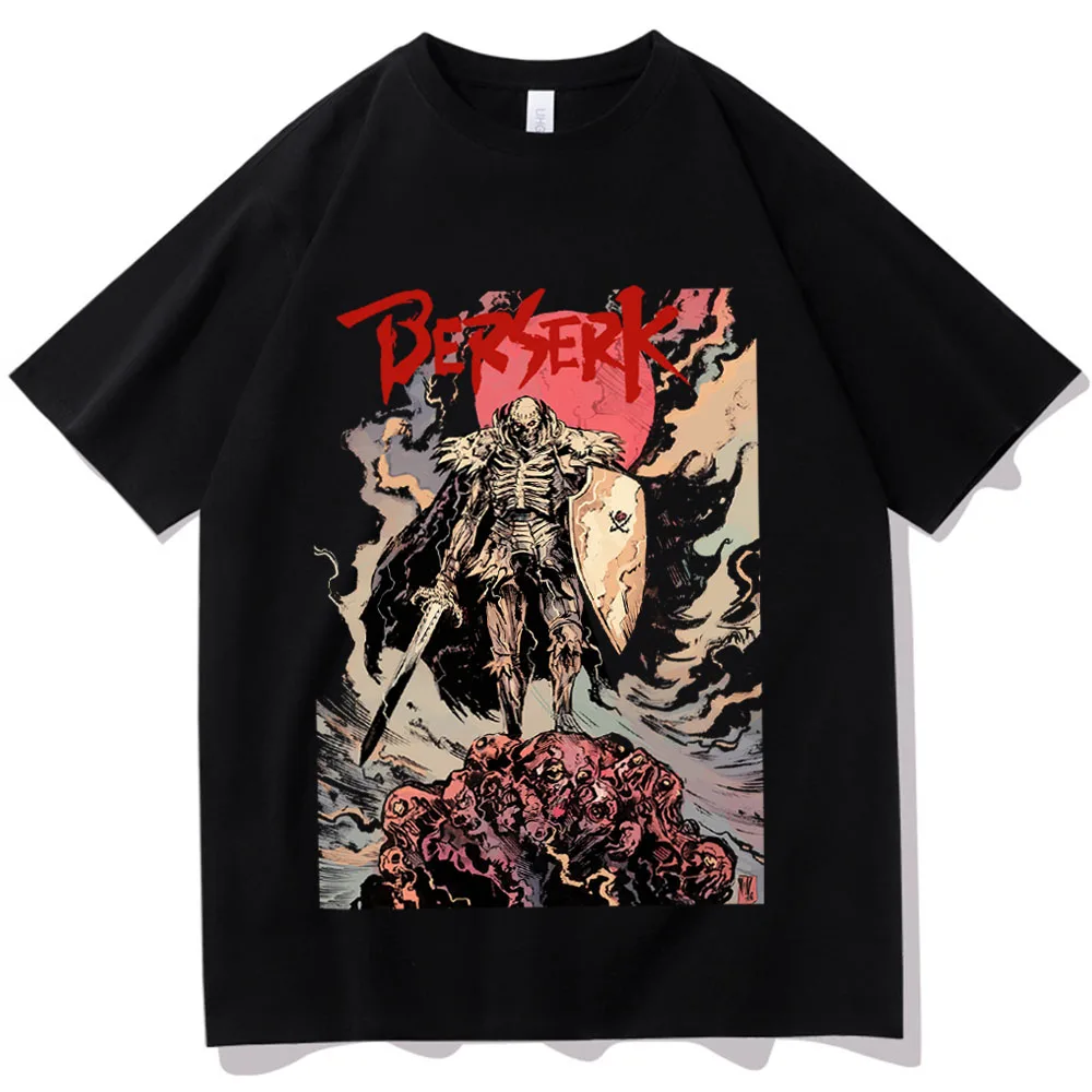 

Рубашка Berserk, винтажные рубашки Berserk с кишками, рубашка в стиле японского аниме, рубашка в стиле аниме с круглым вырезом и коротким рукавом в подарок любимому, унисекс