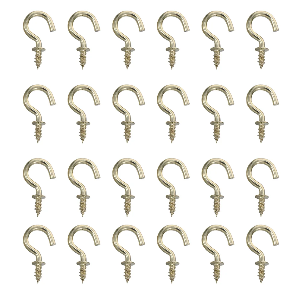 

Carbon Steel Screw-In Hooks Question Hanger Home Clothing Storage Hooks Hook Hanging Clothes Hook Sheep'S Eye Nail Hook