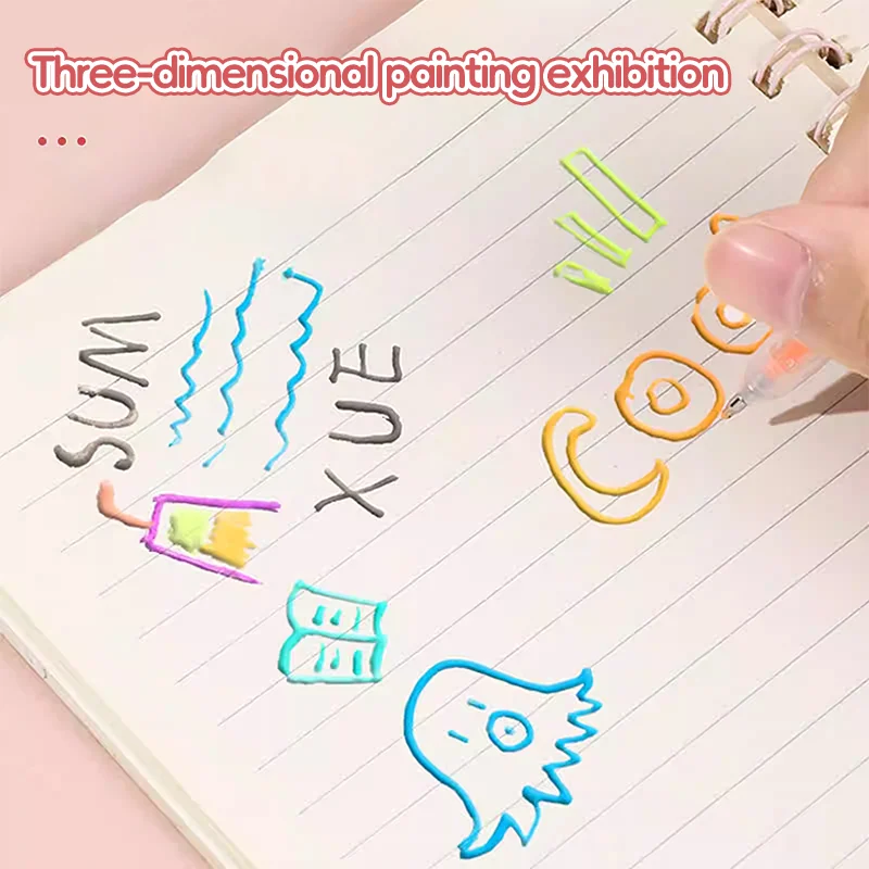 Set de marqueurs d'art à pointe fine néon stylos gel à paillettes pour livre de