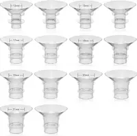 Flange Inserts 13/15/17/18/19/20/21mm Compatible with Momcozy S12 Pro S9 M5 Etc 24mm Wearable Breast Pump 24mm Shield/Flange 1