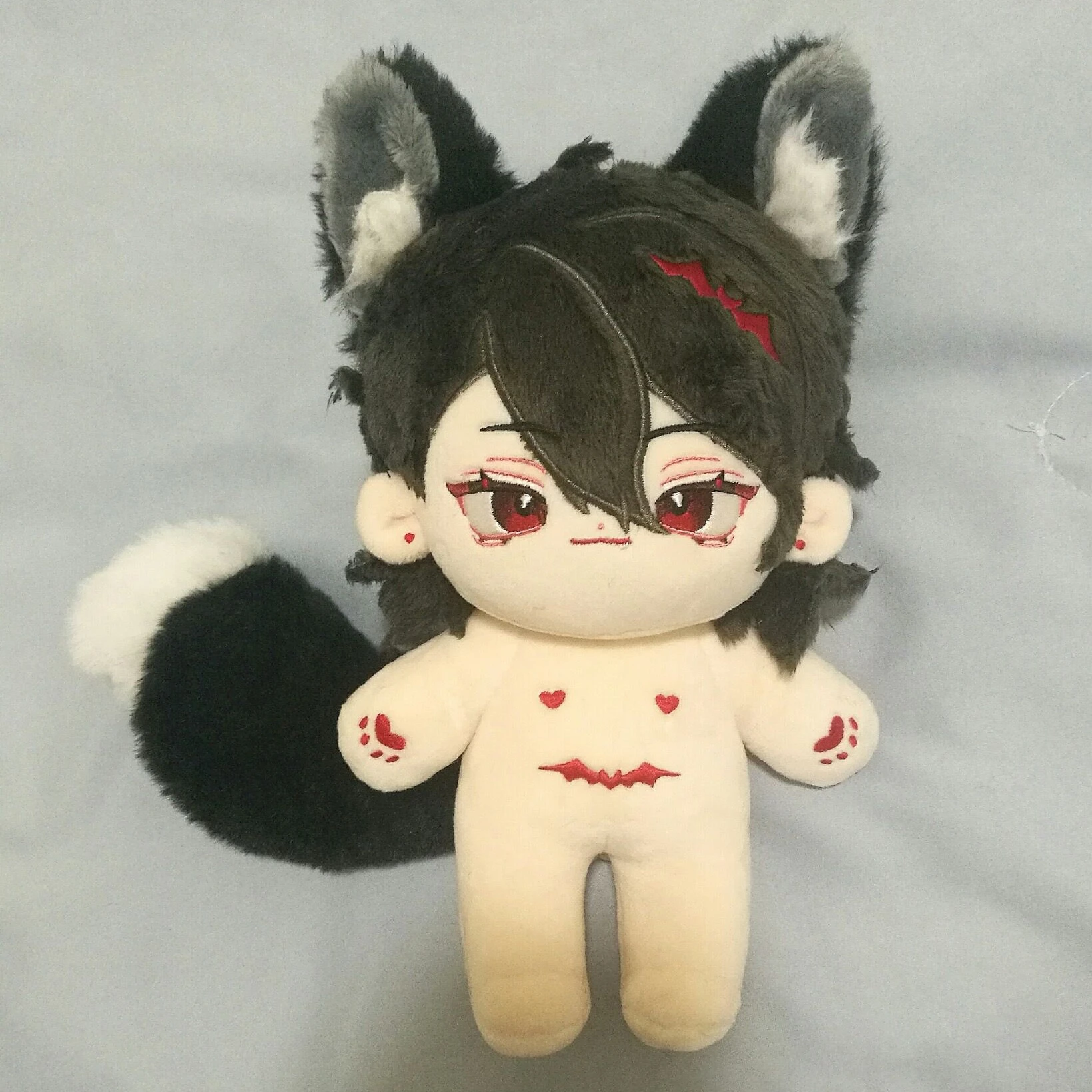 

20cm Ensemble Stars Sakuma Rei Anime Game Cosplay Cute Animal Ear Tail Plushie s Body Stuffed Change Clothes Gift