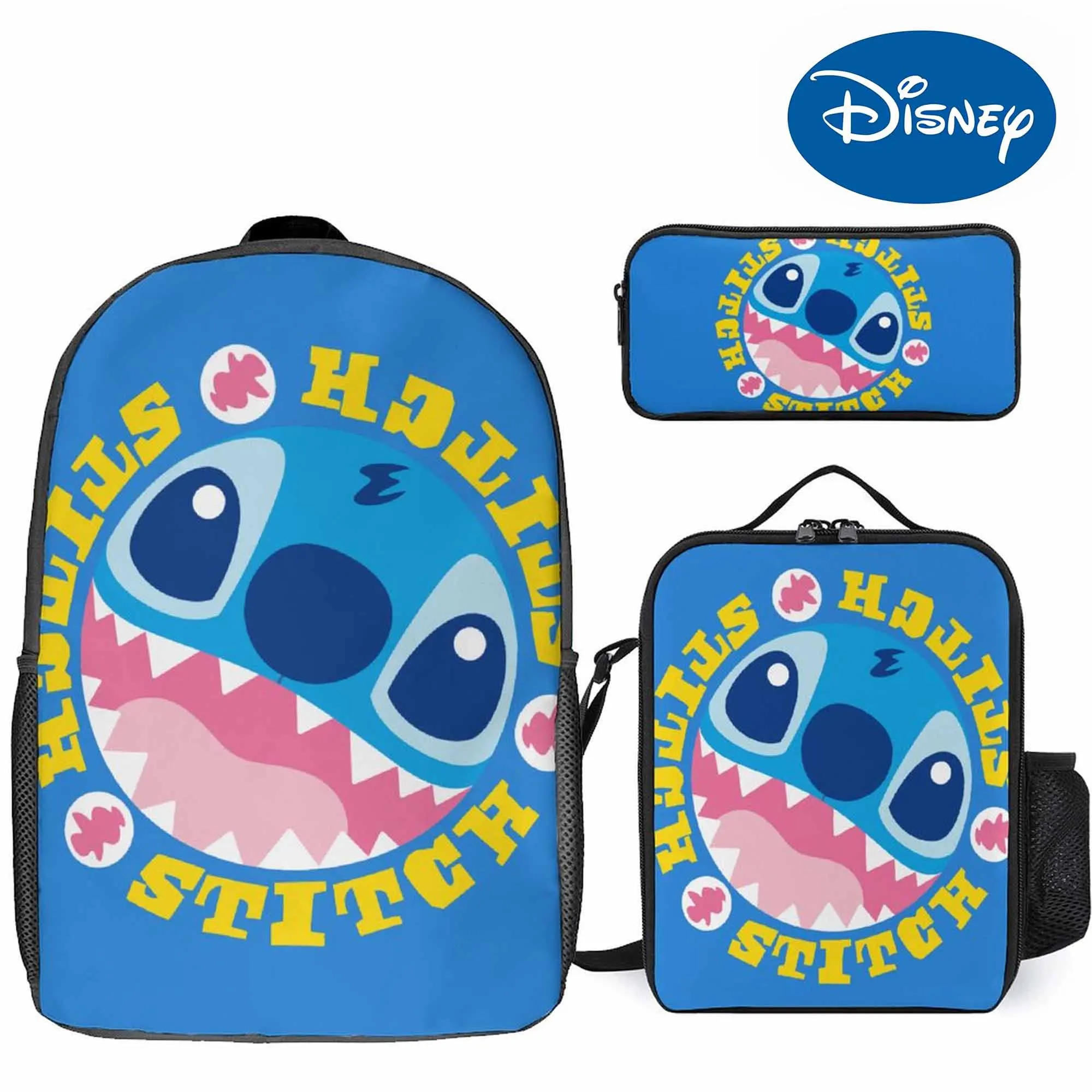 

Disney Bag Set Boys And Girls School Kindergarten Customized Bag Pattern Cute Cartoon Backpack New Bag Three-Piece Set