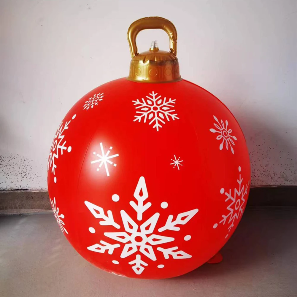 Description Picture 5 of item60cm Transparent Giant Inflatable Christmas Ball With Lights Christmas Ornaments Christmas PVC Inflatable Decorated Ball 2025