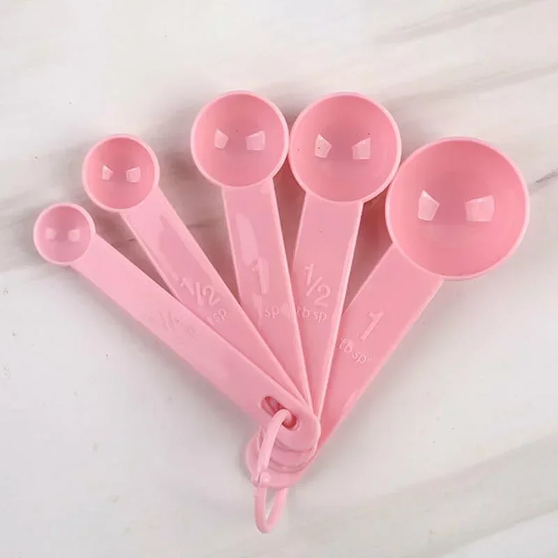 Cups Spoons Set Pure Color Measuring Tools PP Plastic Kitchen Accessories Portable Stackable Combination 10Pcs/Set kitchen measuring spoons,measuring spoon set,electronic measuring spoon,measuring cup and spoon set