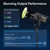 Nanlite FS-300C FS-300B Video Light 2700K to 7500K  LED Monolight for Photography Fill Light CRI 95 TLCI 94 with App-Controlled 4