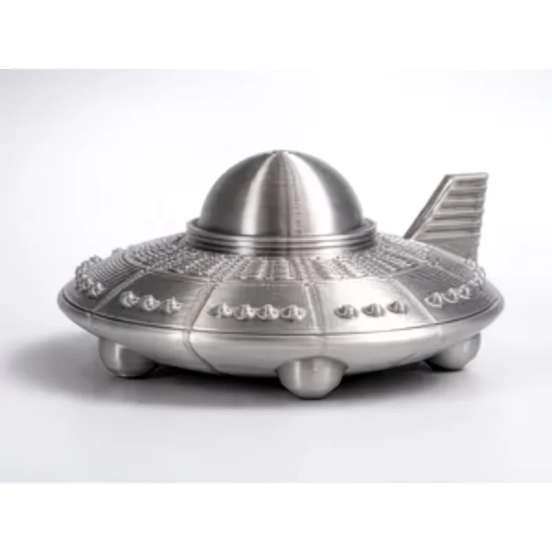 UOF Model Spacecraft Ornament - -Free Desktop Decoration Suitable for Home & Car Display, Plastic Rocket Replica