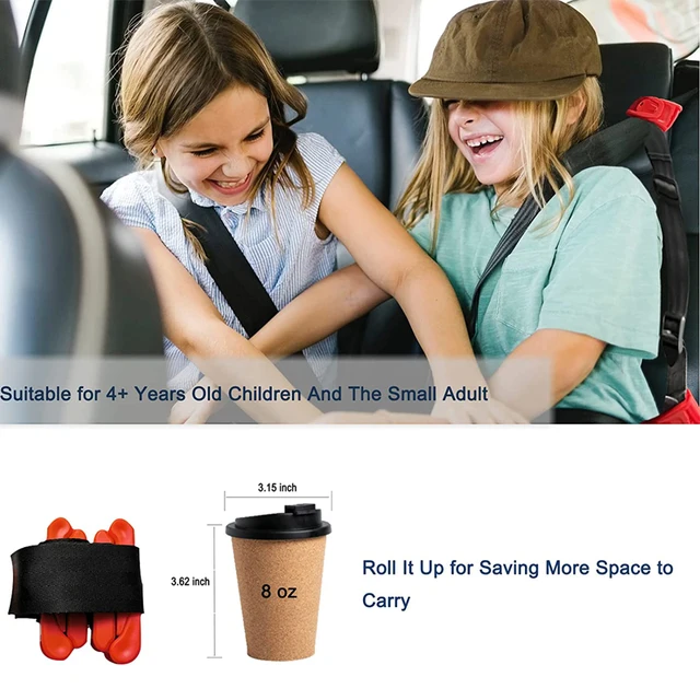 Regolatore Cintura Di Sicurezza Auto - 4 Clip Per Adulti E Bambini, Nero - Foto 5