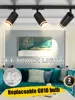 GU10 Track Lamps Rail Spot Lighting 220V Track Light Fixtures Rail for Ceiling Wall Living Room Store Tracks Spots Home Tracking 1