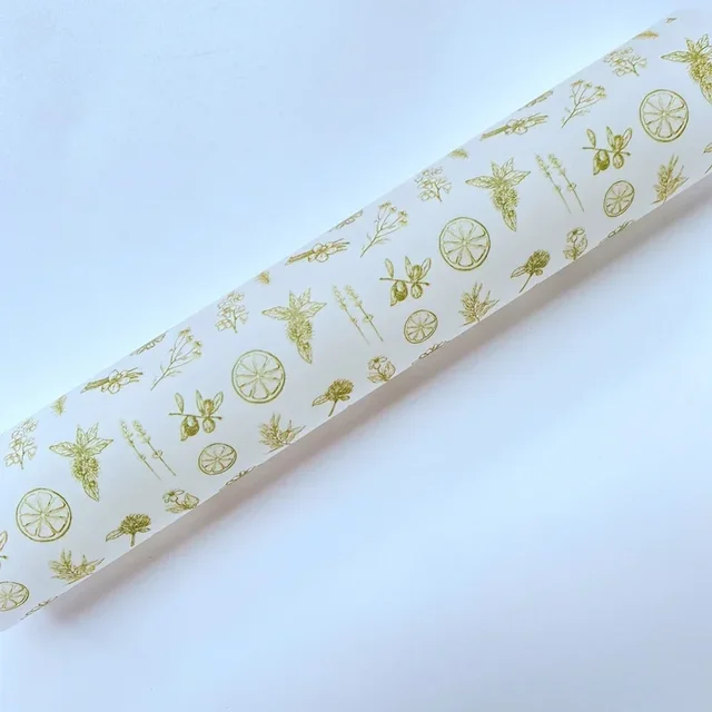 Herb Pure Natural Handmade Soap Wrapping Paper ECO Friendly Wax Paper Plant Wrapping Paper Translucent Copy Paper 100 sheets