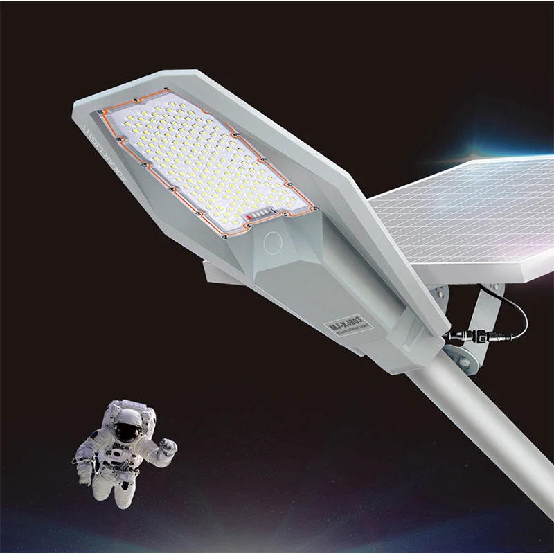 100W 200W 300W 400W Lampione Stradale Solare Illuminazione Esterna Ip65 Lampada Da Parete Solare Impermeabile Con Telecomando A Palo