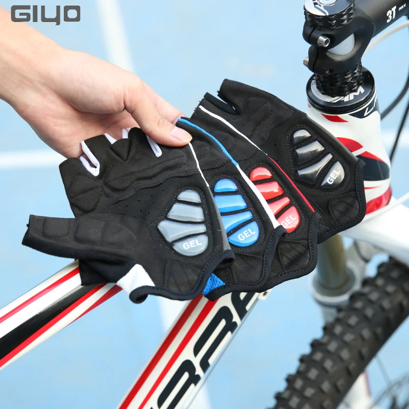 GIYO Cycling Gloves Half Finger GEL Shockproof Breathable Wear Resistant MTB Road Bike Outdoor Sports Gloves Men Women Mittens 5