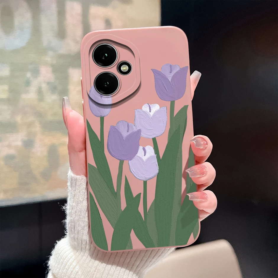 Cute Floral Butterfly Shockproof Soft Silicone Phone Case - Anti-Scratch Protection Cover