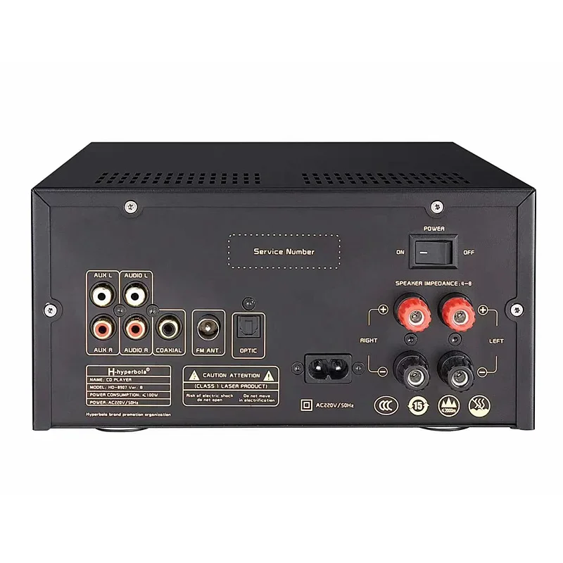 Multifunctional HIFI CD Player Built-in 50W * 2 Power Amplifier Bluetooth 5.0