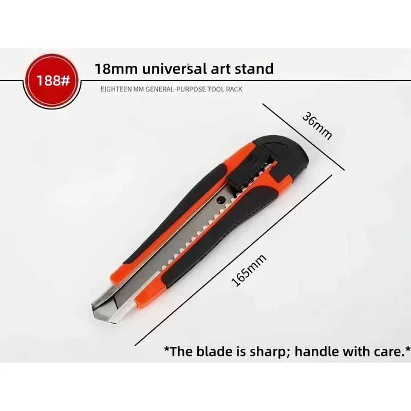 헤비 듀티 유틸리티 나이프 ? 두꺼운 스테인리스 스틸, 박스 절단 및 개봉용 미끄럼 방지 손잡이