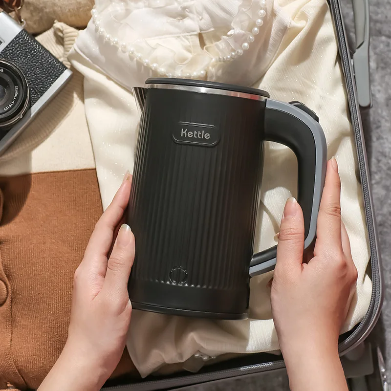 800ml Electric Kettle Automatic Power Off 304 Stainless Steel Teapot Hotel Dormitory Portable Travel Boil Water Pot 110V/220V 4