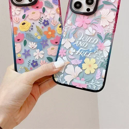 MagSafe Acrylic Flower Phone Case Cover for IPhone 12 13 14 15 Pro Max Case for IPhone 15 Pro Max