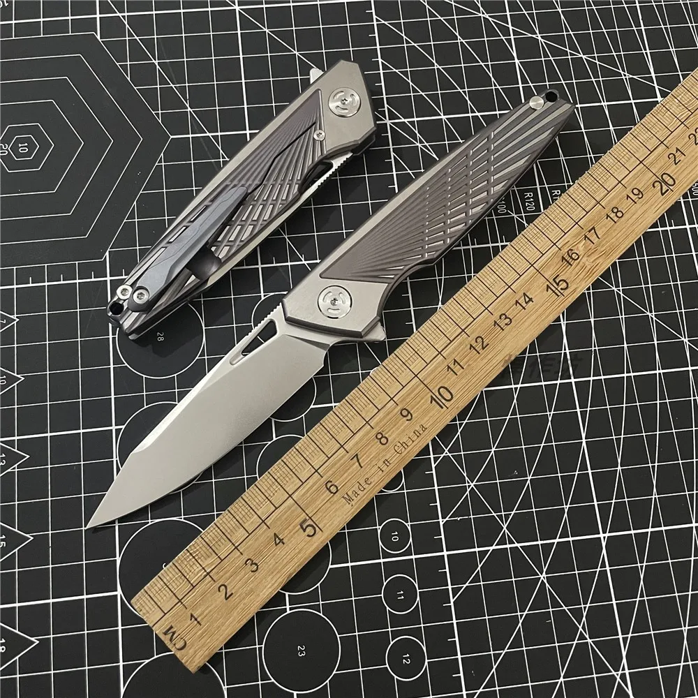 

Steel Folding Knife Titanium Alloy High Hardness Outdoor Camping Portable