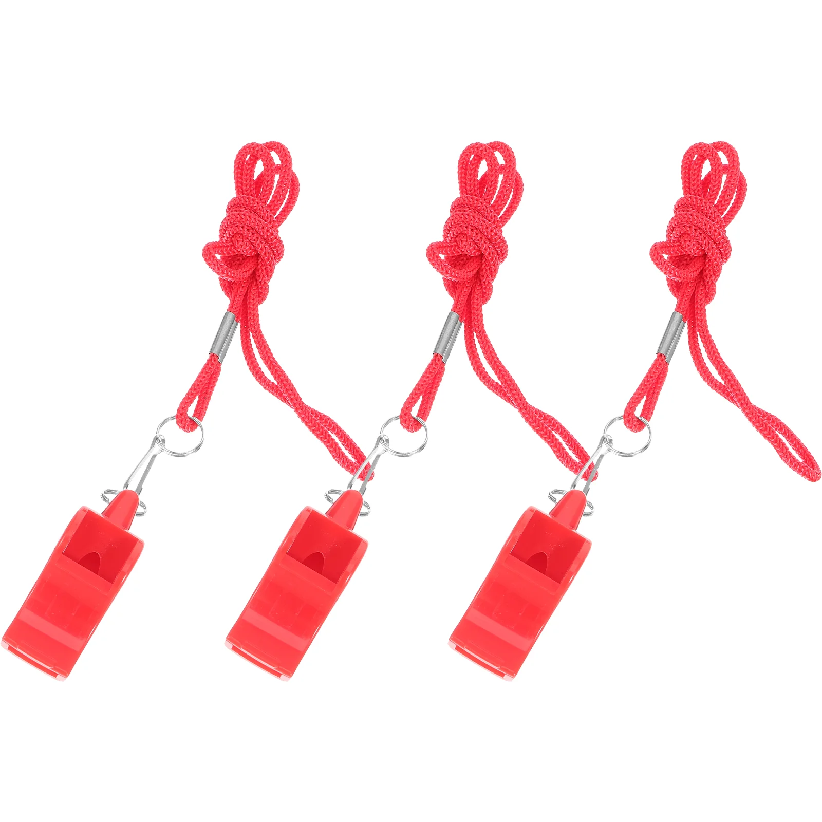 

3 Pcs Emergency Whistle Referee Field Lifesaving Sea Decor Keychain Pendant Multipurpose Portable Life-saving