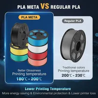 JAYO 5Rolls PLA Meta 3D Printer Filament 1.75mm PLA Filament Tougher Neatly Wound 3D Filament Fits for Most FDM 3D Printers - Image 4