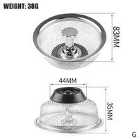 1PCS Kitchen Sink Filter Stainless Steel Mesh Sink Strainer Filter Bathroom Sink Strainer Drain Hole Filter Trap Waste Screen 5