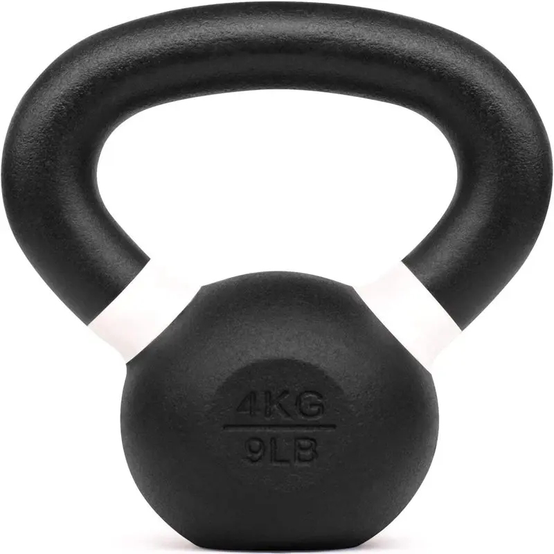 

4kg / 9lb Powder Coated Kettlebell, Single