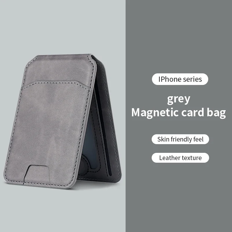 Luxury Magnetic Leather Wallet Holder Case - Premium Card Holder Phone Bag Cover Accessories