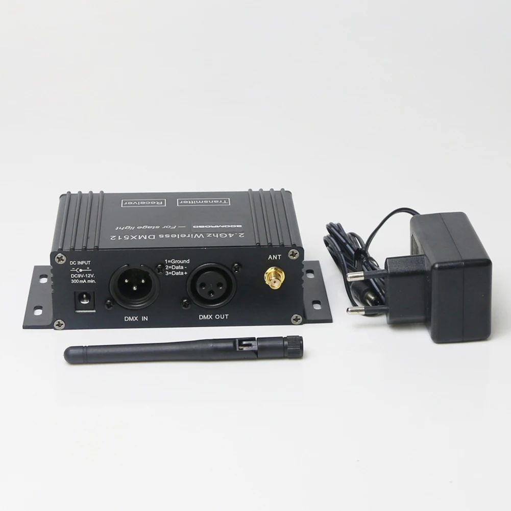 A08E-DMX 512 무선 컨트롤러 수신기 송신기 LCD 디스플레이 디스코 DJ 파티 무대 바 조명용 전원 조절 가능