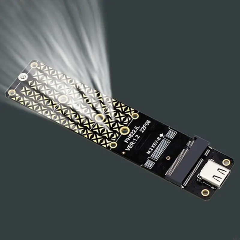 N3UD M.2 B Key SSDs To USB 3.2 Adapter Card Type C 10G Expansion Card Adapter Converters for 2230/2242/2260/2JMS580 Risers Ca