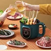 Household Electric Cooking Machine 1-2 People Hot Pot Stew Heating Eggs Soup Non-stick Pan Multifunction Electric Rice Cooker 3