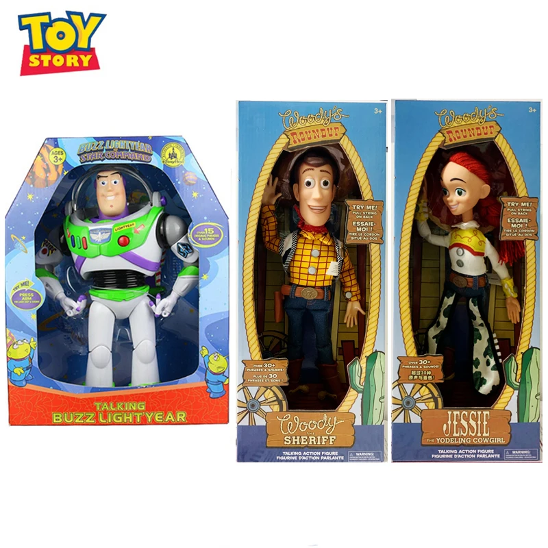 

Original Disney Toy Story 4 Woody Buzz Jessie Talking Vocal Model Toys Limited Collection Toys Gifts Children's Holiday Gifts