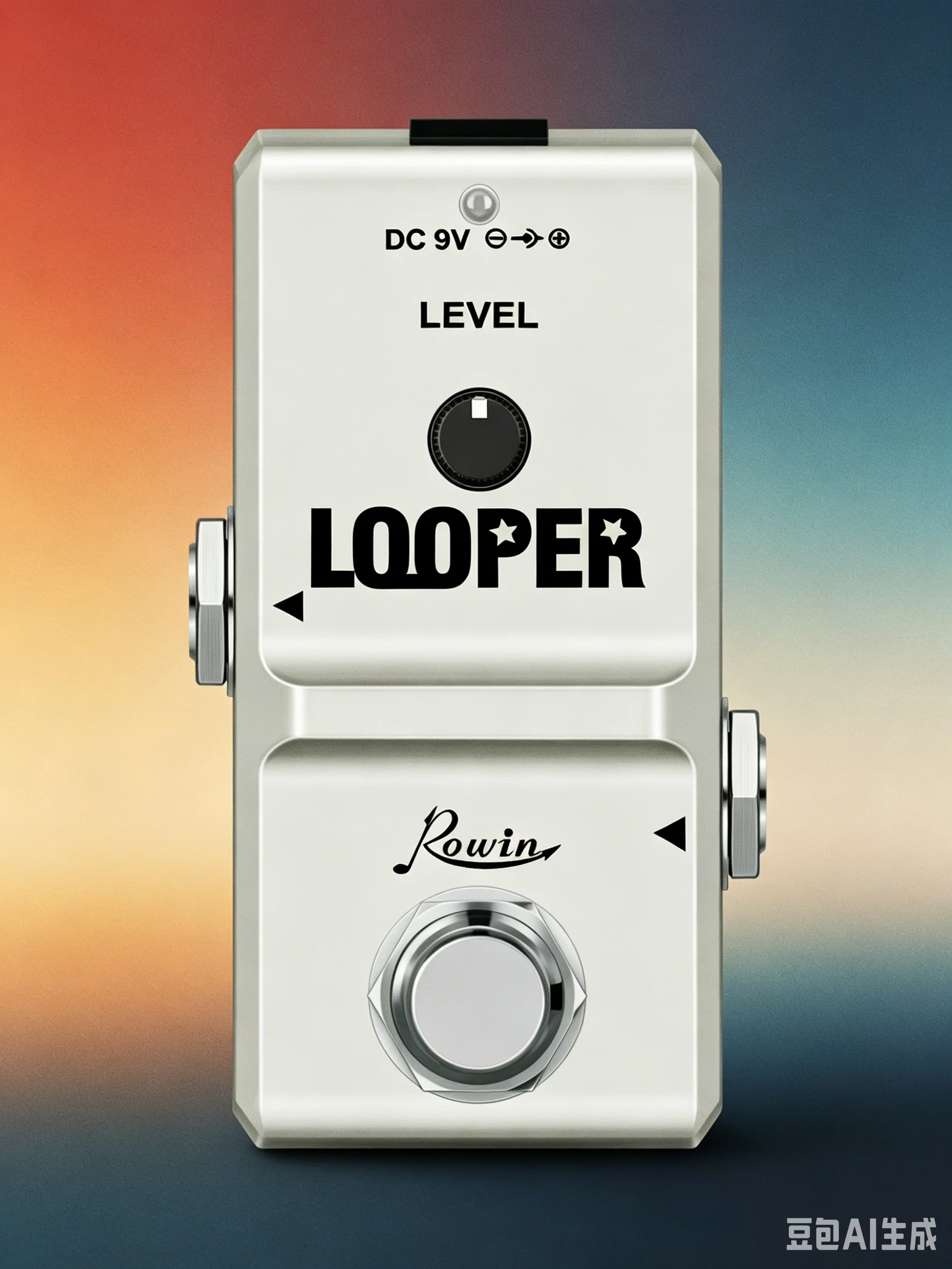 Rowin Ultimate Looper Pedal with 10-Minute Recording & Unlimited Overdubs