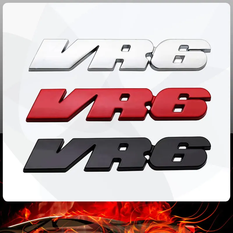 폭스 바겐 골프 5 6 7 파사트 R36 R32 MK5 CC TT 여행 VR6 엠블럼 바디 데칼 테일 배지에 대한 3D 금속 자동차 스티커