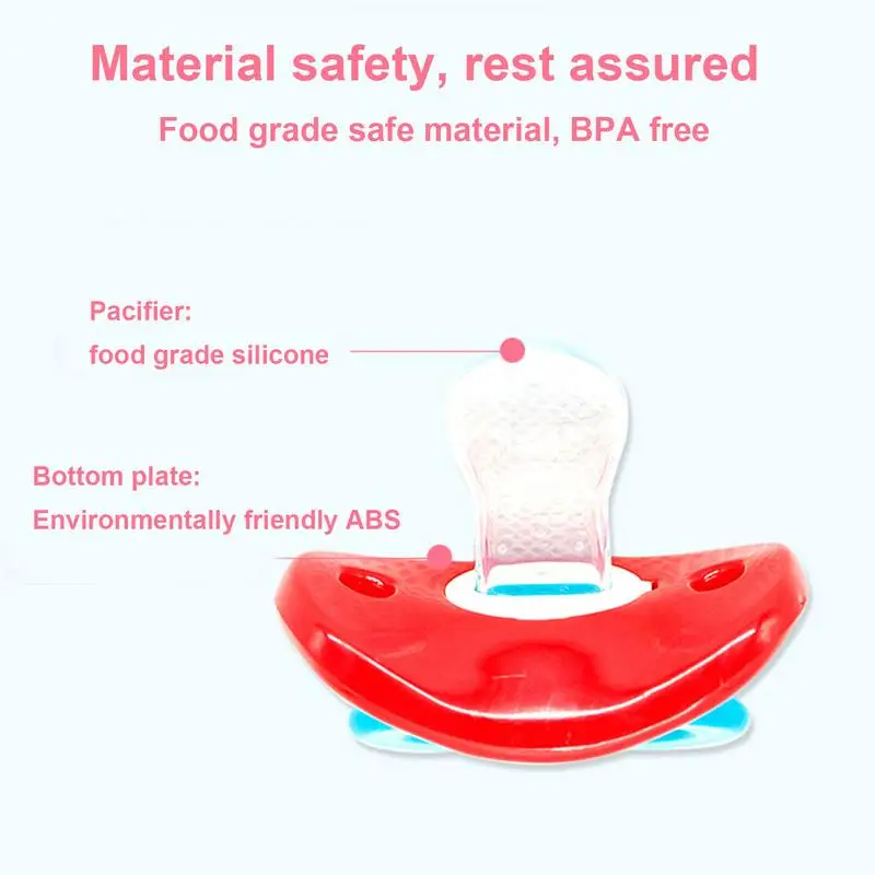 Silicone Funny Pacifiers Soother Infant Kiss Pacifier Toy Funny Teeth Pacifier For Toddler Lip Cute Soother