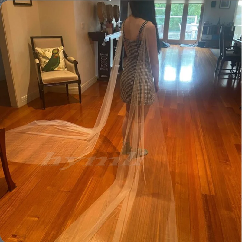 Soft Tulle Bridal Wings Detachable Tulle Wedding Dress Wings Wedding Veil Cape Winged Veil bridal veil