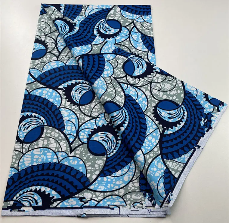 Fabric 100% Cotton Batik Ankara Fabric For Dress Newest Guaranteed Veritable Real African Wax Prints 6Yards S01 3