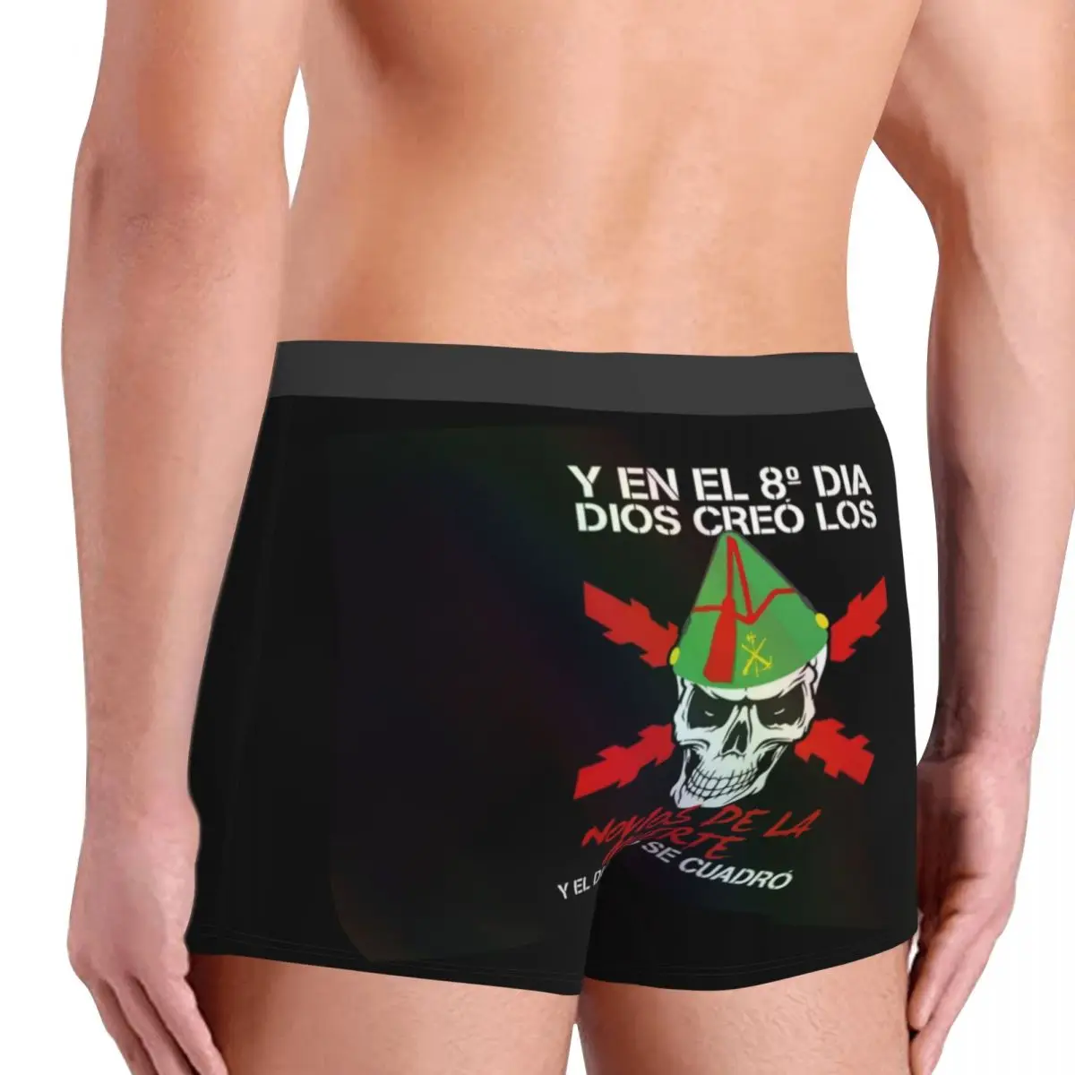Male Fashion Spanish Legion Underwear Spain Coat of Arms Boxer Briefs Stretch Shorts Panties Underpants 4