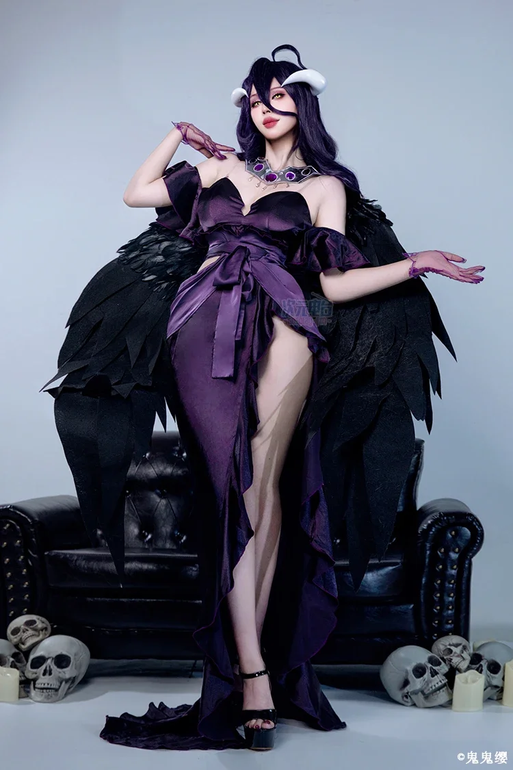 OVERLORD Albedo Gothic Dress Cosplay Costume