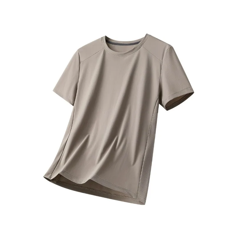 남성 스포츠 티셔츠 속건 통기성 시원한 캐주얼 하이킹 여행 캠핑 트레이닝 피트..
