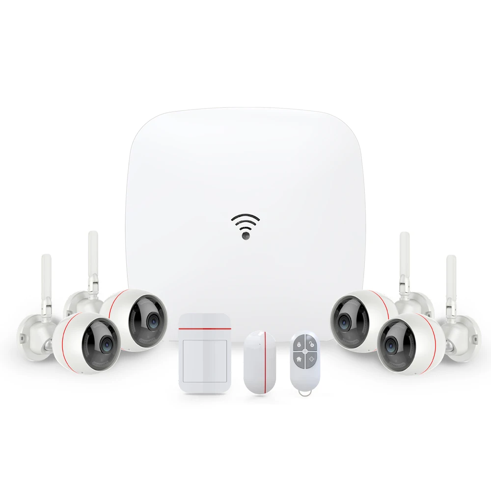 Hot Selling Wireless Wifi Home Alarm GSM IOS Android APP Control GSM SMS Burglar Alarm System Kit