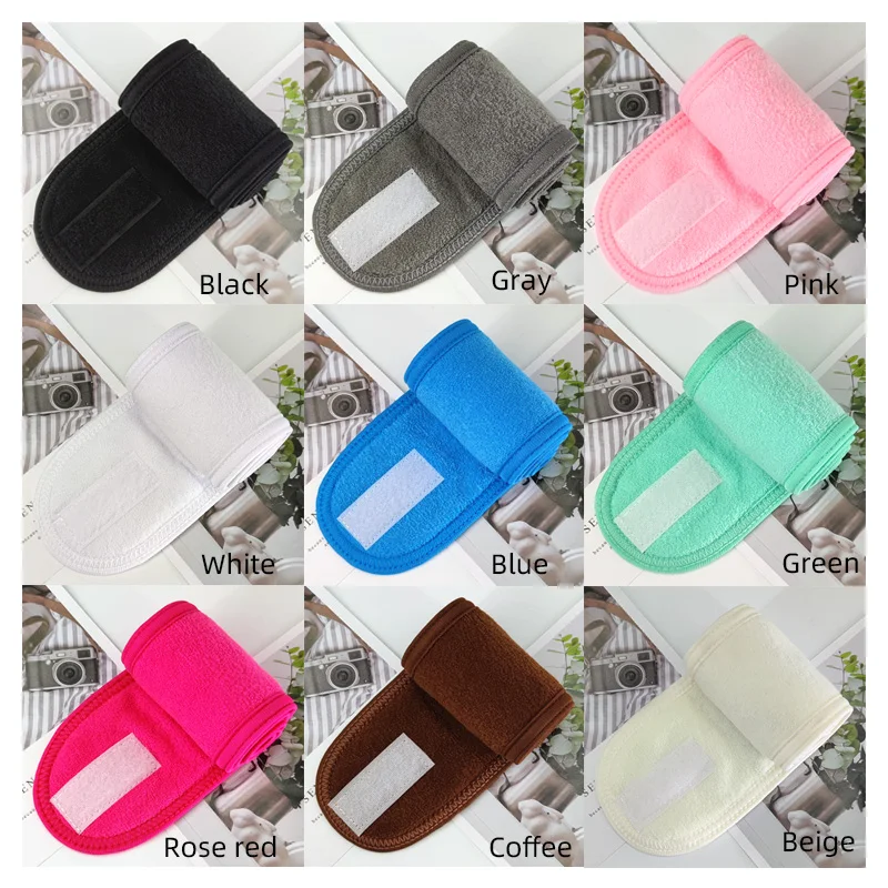Towel Head Band Non-slip Spa Women Adjustable Wide Hairband Yoga Bath Shower Wash Cosmetic Headband Soft Toweling Accessories 5