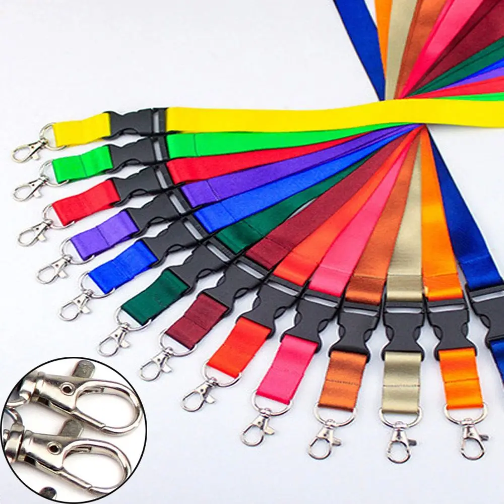 Vibrant Printed Fabric Lanyard with ID Card Holder and Neck Strap Clip