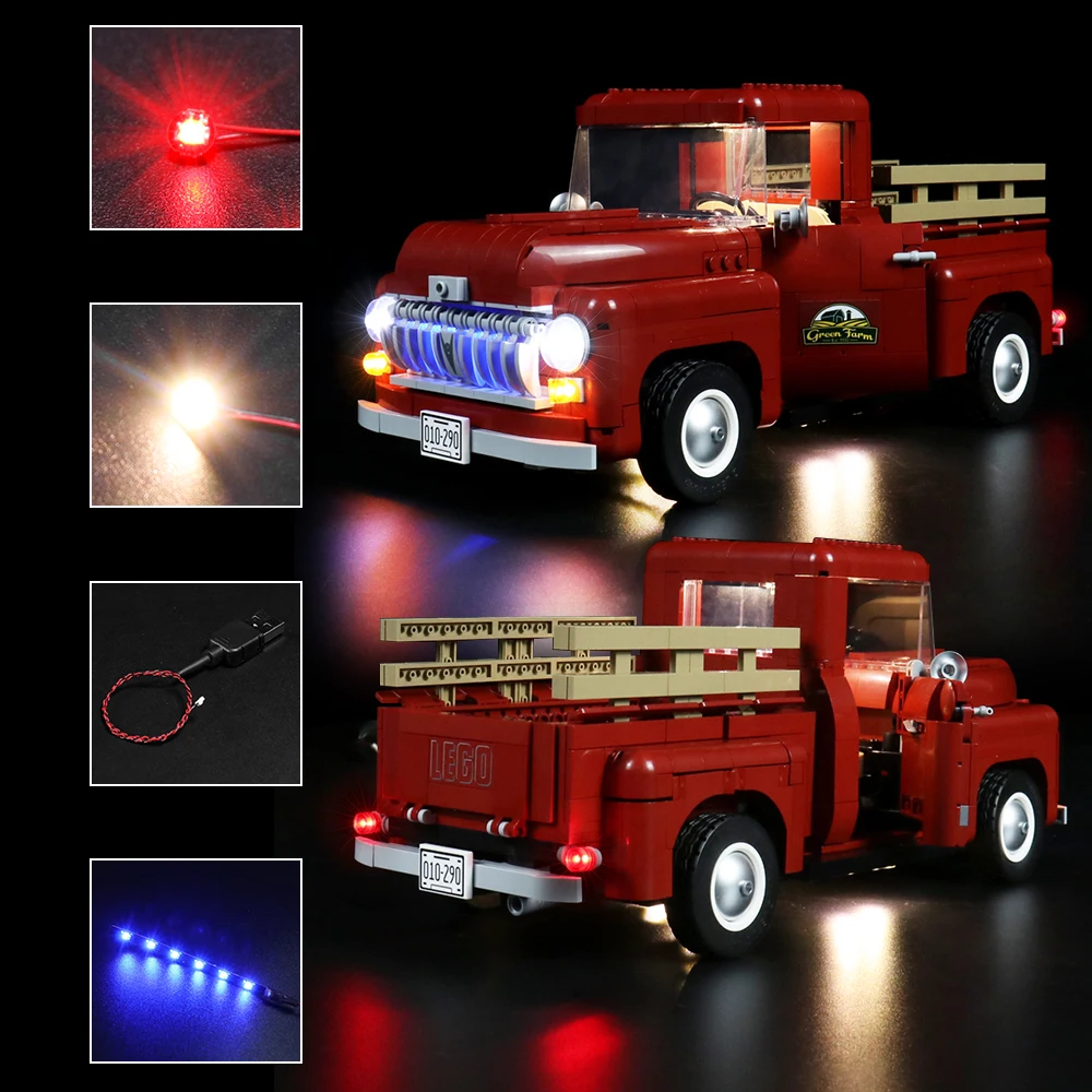 Vonado Set Di Illuminazione A Led Per Kit Di Luci Giocattolo Modello Da Collezione Per Camioncino 10290, Non Incluso Il Blocco Di Costruzione