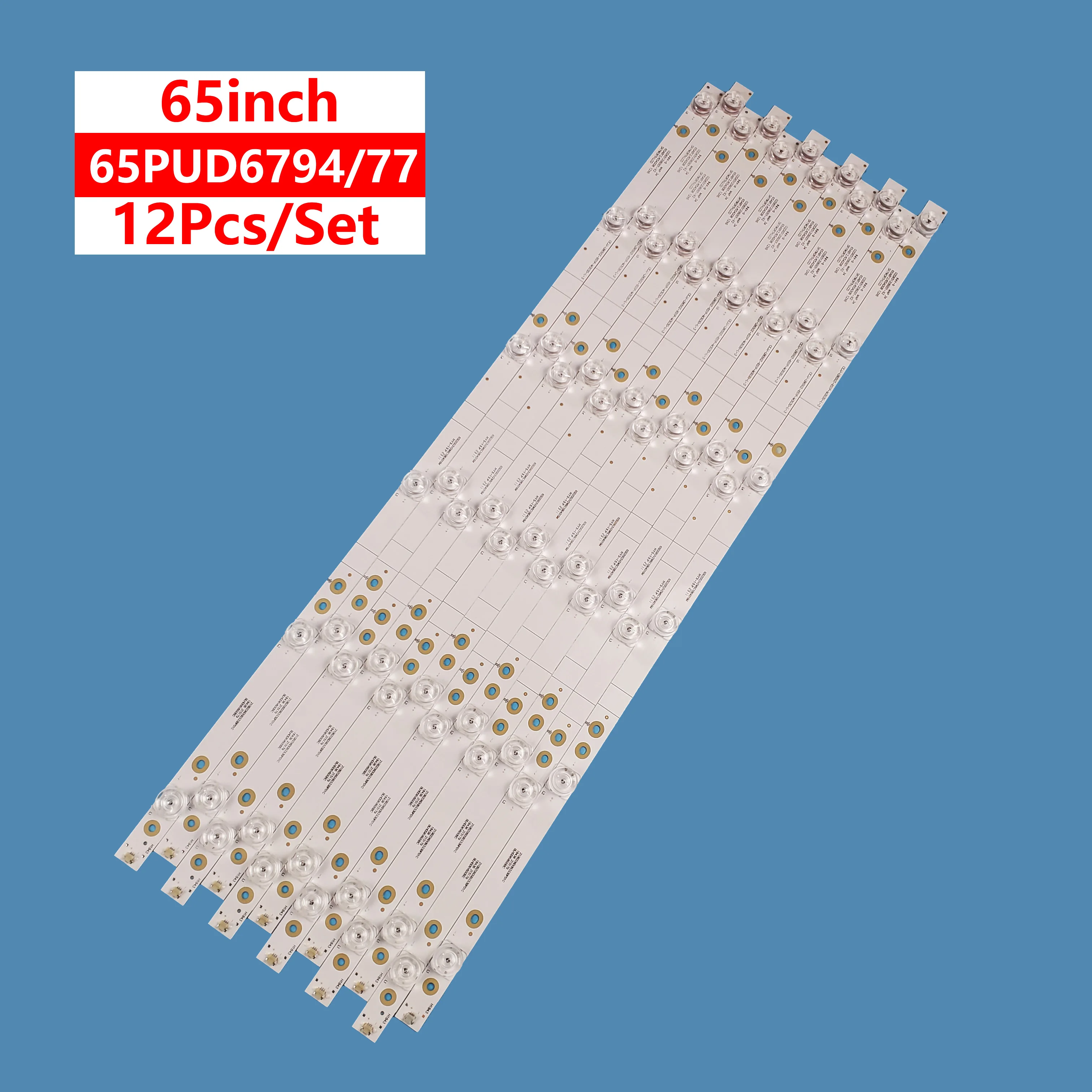 12 Pz/Set Striscia Di Retroilluminazione A Led Cejj-Lb650Z-6S1P-M3030-L-3 Bar Light Per Philips 65 Pollici 65 Pud6794/77 65 Put6784 Accessori Tv