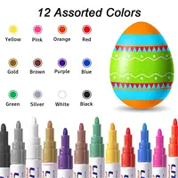 12 Color Auto Paint Car Scratch Repair Pen DIY Tire Tread Waterproof Quick-drying  Metal Paint Pen Marker Oil-based Marker Set 4