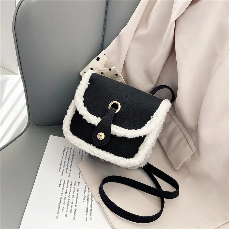 Korean Style Winter Baby Girls Fashion Lamb Crossbody Bag Toddler Stylish  Purse Kids Purses And Handbags Little Girls Coin Purse