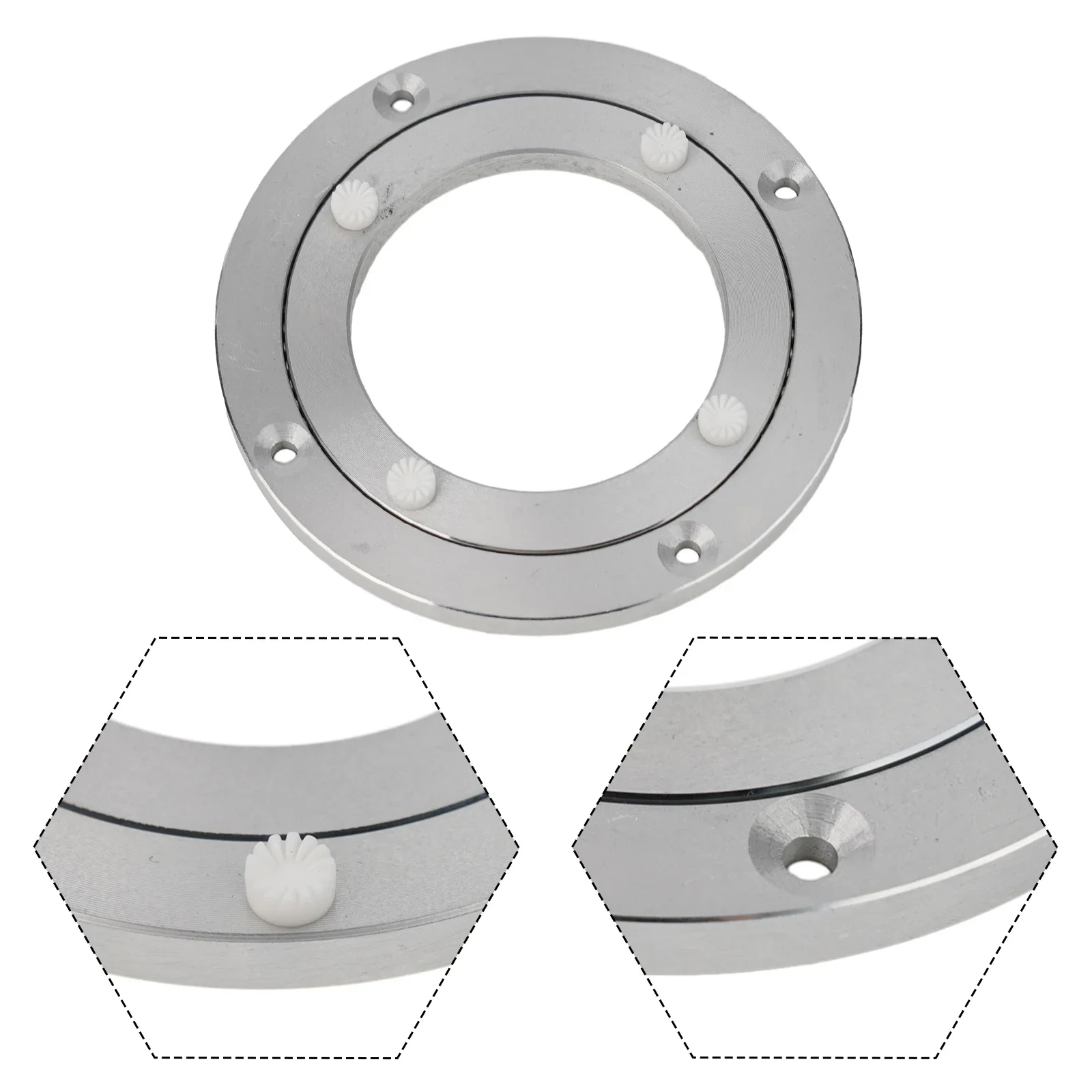 Heavy Duty Rotating Bearing Turntable Lazy Susan Base, 12-39cm Round Plate