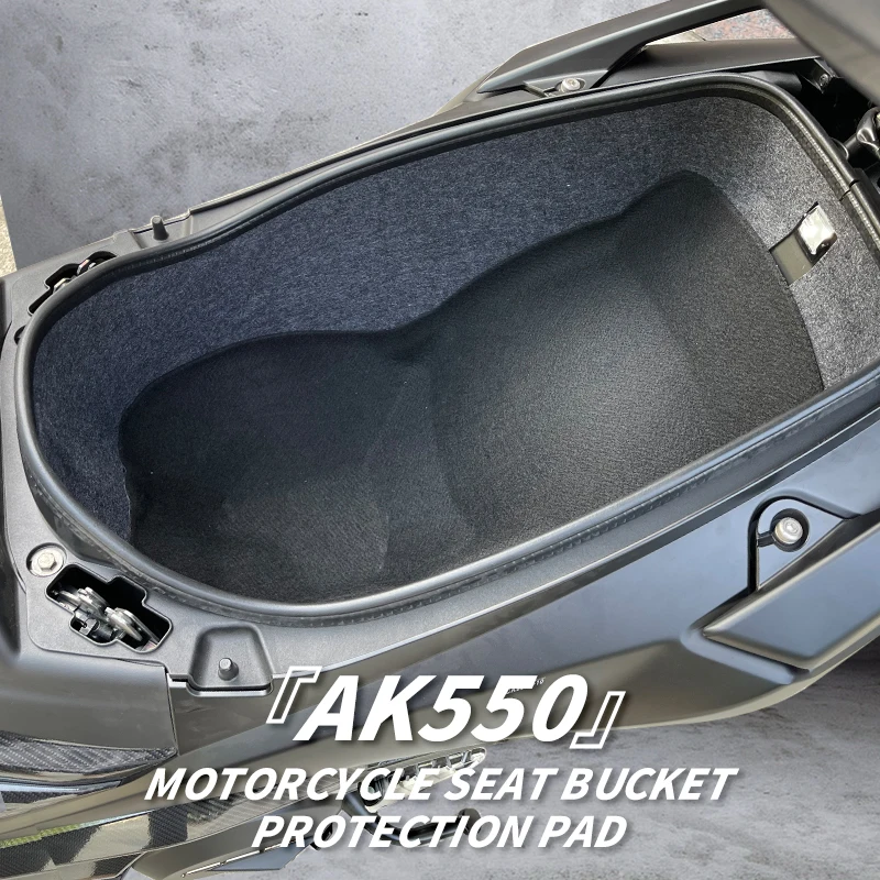 for aprilia srgt200 sr gt 200 motorcycle trunk modified seat bucket liner cushion shockproof abnormal noise prevent scratches Used For KYMCO AK550 Motorcycle Storage Protective Pad Box Liner Bike Accessories Seat Bucket Protection Pad Easy To Pasted