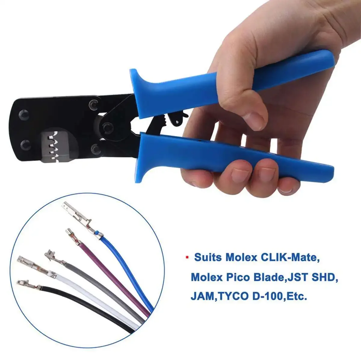 

Обжимные клещи для клемм 0,03-0, 52 мм2, обжимные клещи для проводов, набор инструментов для резки клемм кабеля для MOLEX1.25 JST1.25 ZH1.5